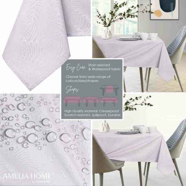AmeliaHome Obrus plamoodporny prostokąt 120x260 Liliowy - obrazek 7